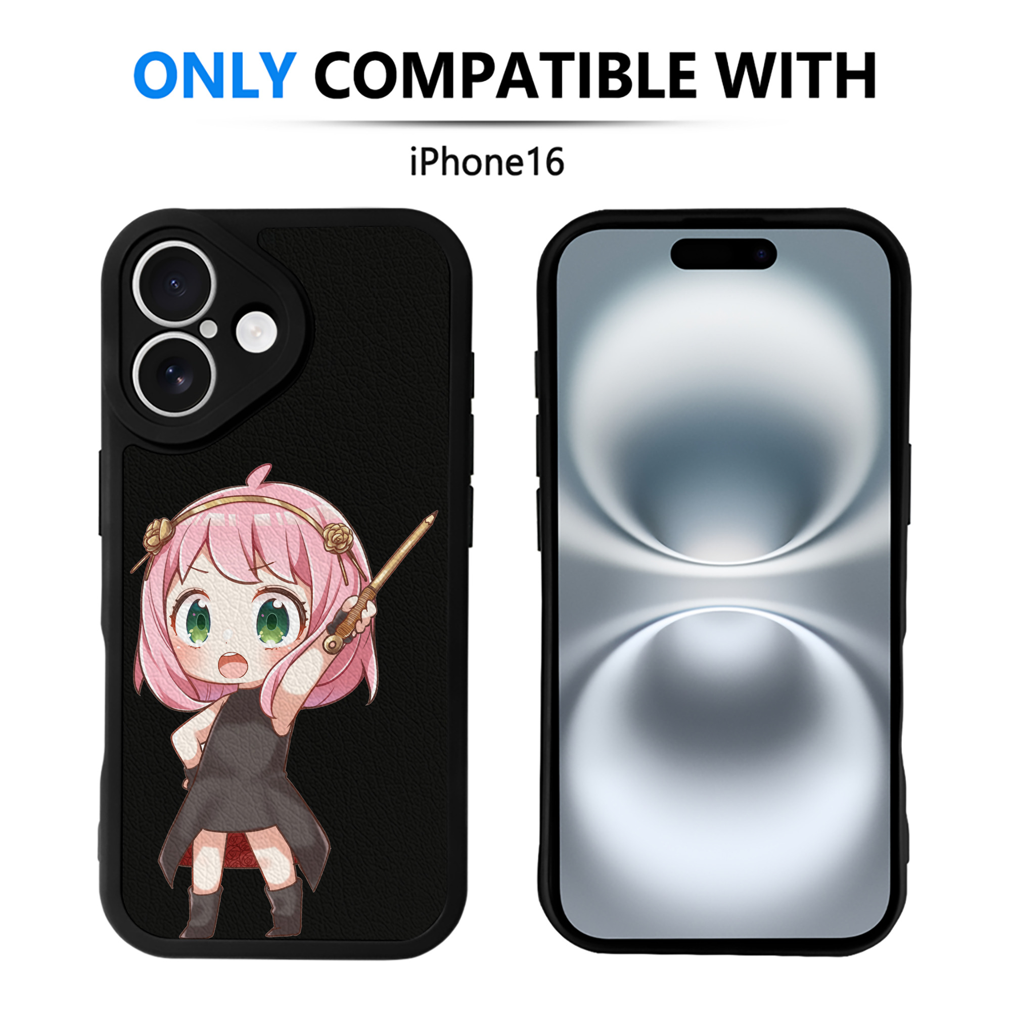 （画像用） SPY×FAMILY间谍家家酒 【iPhone 16シリーズ対応】シリコンスマホケース（レザー調） 材質：シリコン